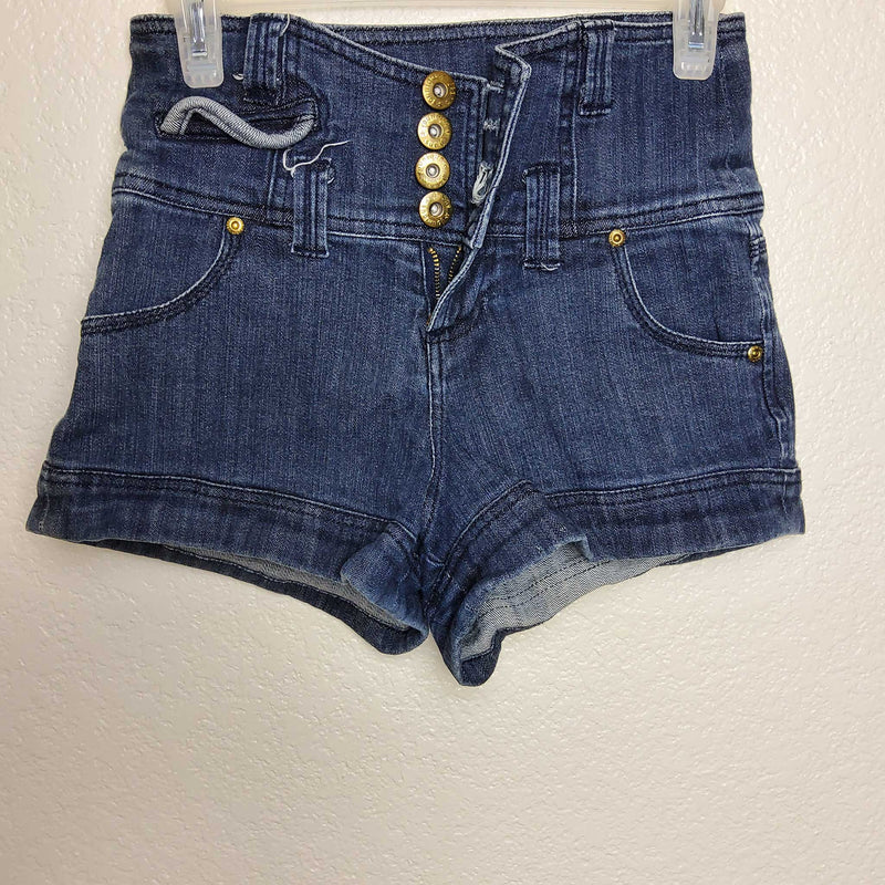 YouNique Blue High-Waisted Jean Shorts, Women's Size 7 - Trinity Thrift