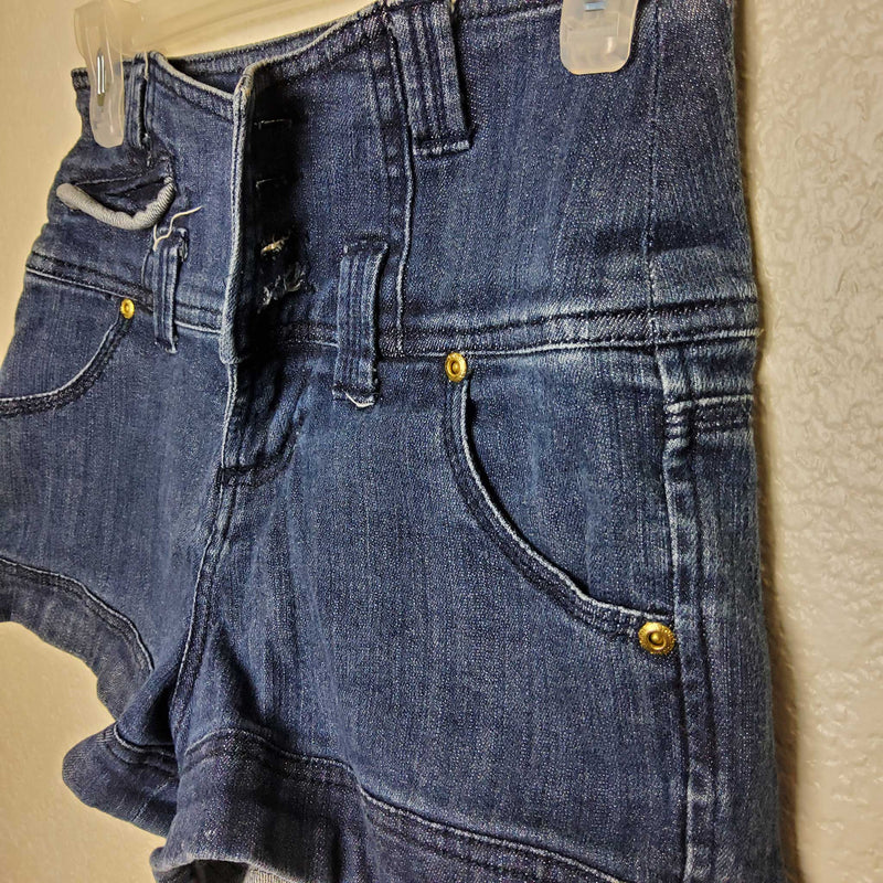 YouNique Blue High-Waisted Jean Shorts, Women's Size 7 - Trinity Thrift